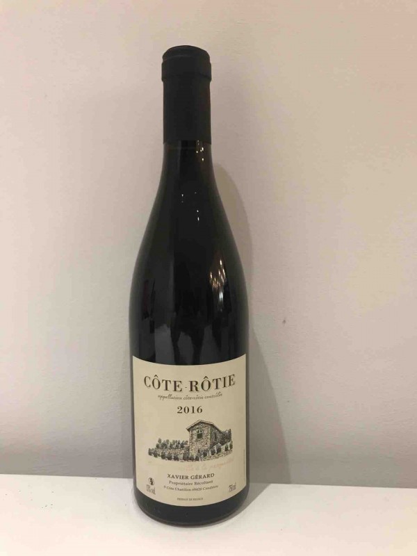 Côte Rôtie, vin rouge , Xavier Gérard